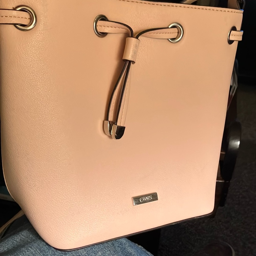 CHAPS made 4RalphLaurenEurope Blush Pink Bag. Crossbody. Silvertoned hardware.